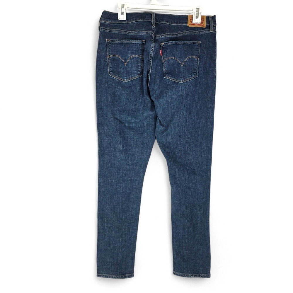 Levis 311 Shaping Skinny Jeans Womens 31 Dark Wash Blue Denim Stretch - Picture 2 of 12
